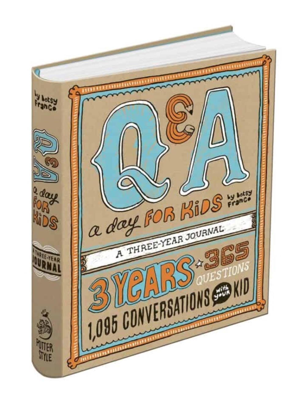 Q&A A Day for Kids Three-Year Journal by — Teal & Orange